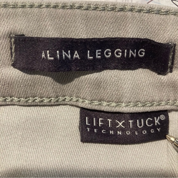 NYDJ Sz 14  Alina Jeggings High Rise Light Grey Soft Stretch Jeans - Picture 8 of 11